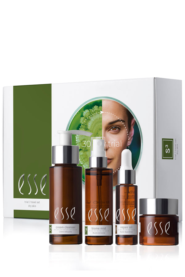 Reisesett // prøvepakke (30dager) Tørr hud - Esse Skincare